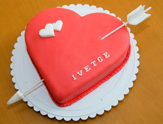 obrázek dortu - dort Amorův šíp