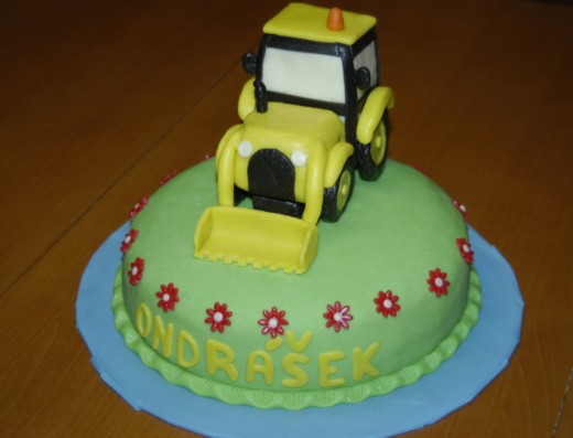 obrázek dortu - dort Bagr