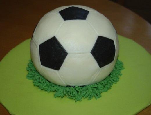 obrázek dortu - dort fotbalový míč