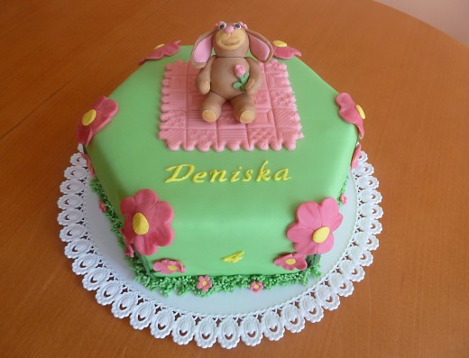 obrázek dortu - dort Dort s králíčkem