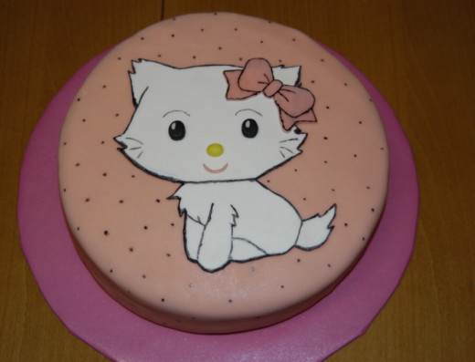 obrázek dortu - dort Dort s kočičkou