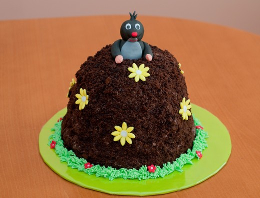 obrázek dortu - dort Krtek na krtině