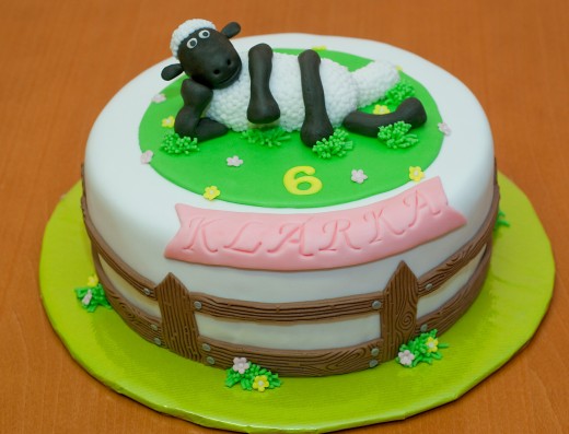 obrázek dortu - dort Odpočívající ovečka Shaun