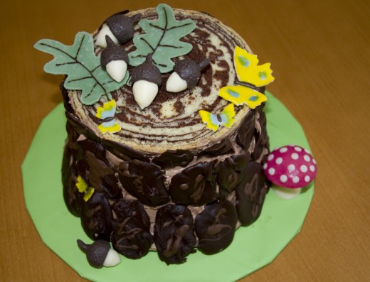 obrázek dortu - dort Pařez