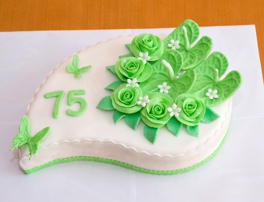 obrázek dortu - dort Slza v zeleném