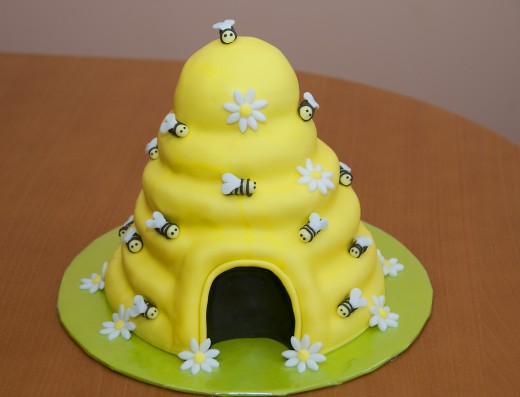 obrázek dortu - dort Včelí úl